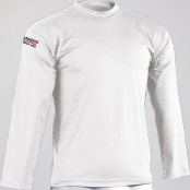 Rash guard funkční tričko s dlouhým rukávem bílé