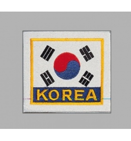 Korejská vlajka - výšivka