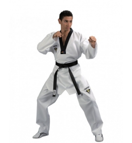Dobok na taekwondo KWON STARFIGHTER černá klopa